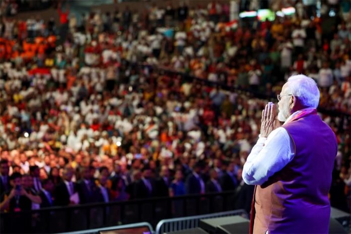 Addressed the Indian diaspora
