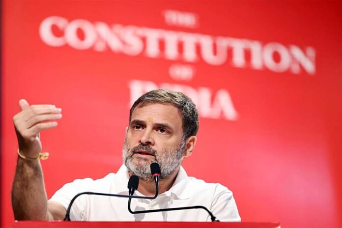 Rahul's Manu Smriti and Constitution are absurd.
