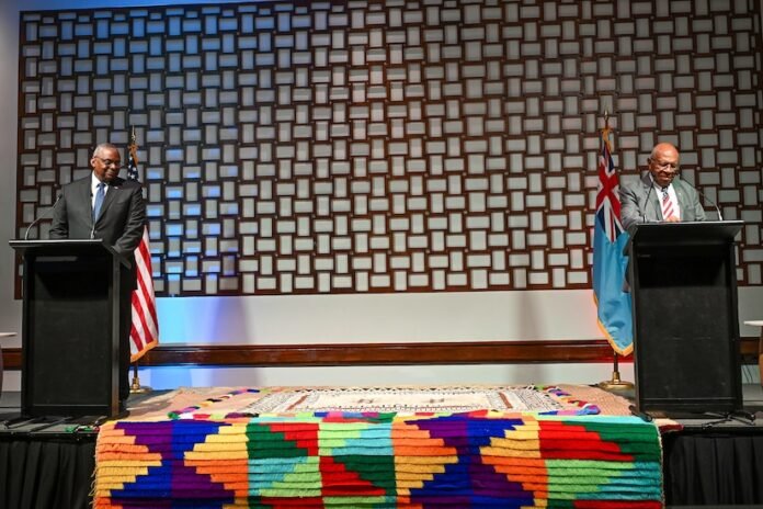 Austin boosts US cooperation with Fiji, concludes 12th trip to Indo-Pacific

