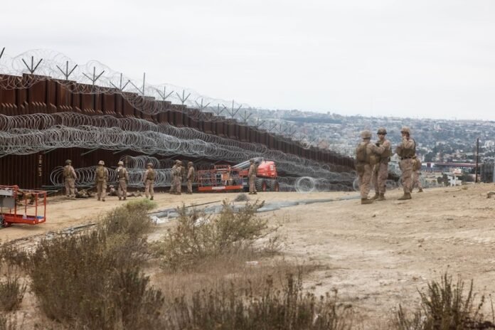 Defense Secretary says the listed morale is more on the southern border

