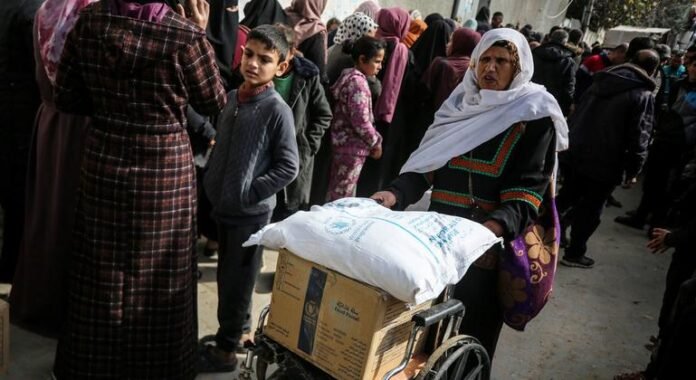 Due to the brutal blockade in Gaza

